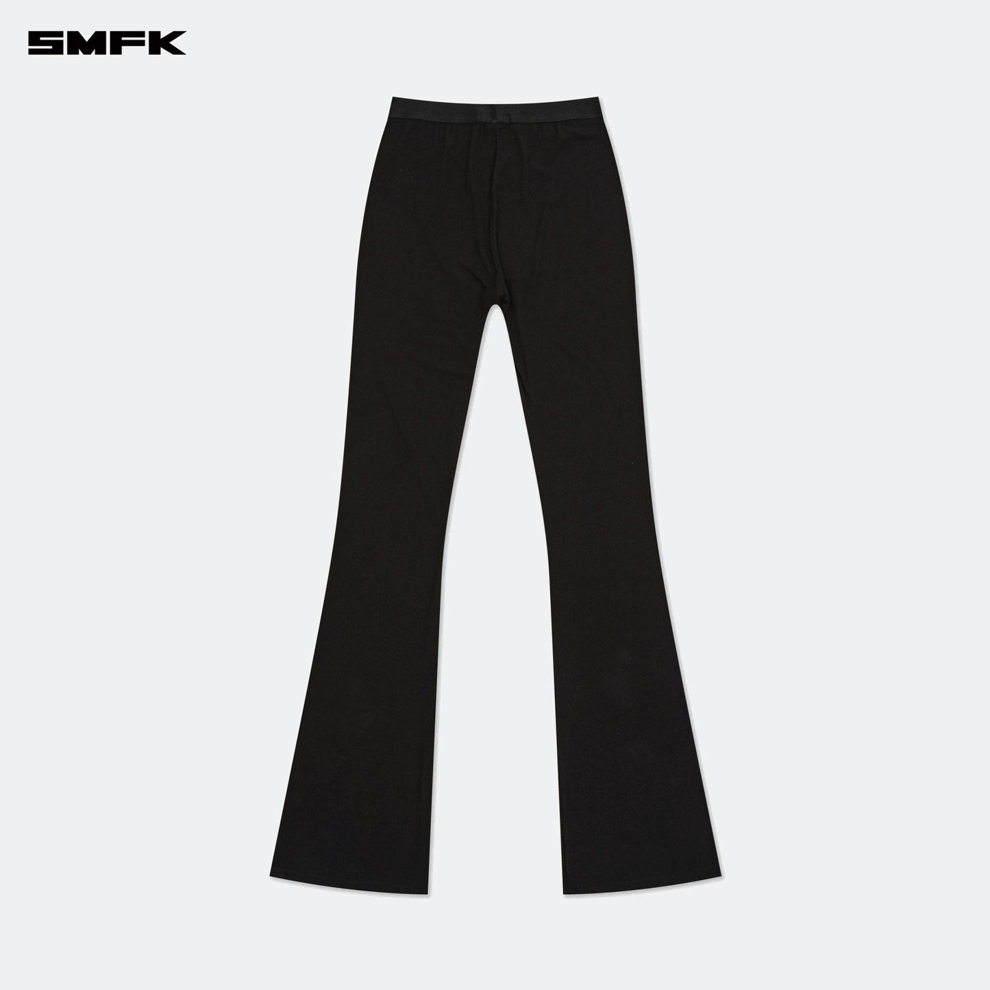 SMFK Compass Hug High-Waisted Sports Flared Pants Black