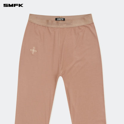 SMFK Compass Hug High-Waisted Sports Flared Pants Nude