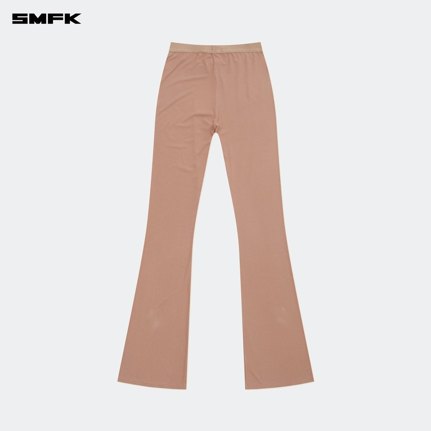 SMFK Compass Hug High-Waisted Sports Flared Pants Nude