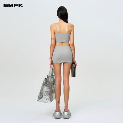 SMFK Compass Hug Skin Mini Skirt Dust Gray