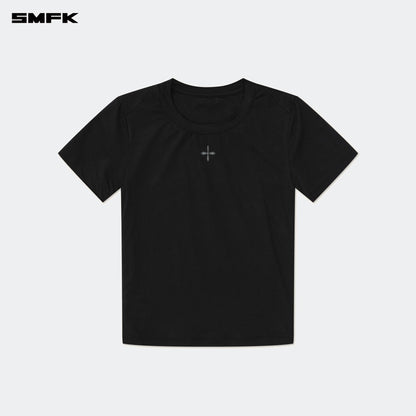 SMFK Compass Hug Skin-Tight Fitting Tee Black