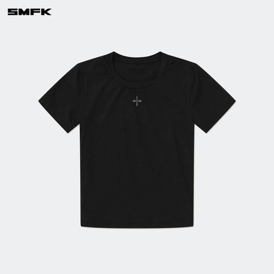 SMFK Compass Hug Skin-Tight Fitting Tee Black