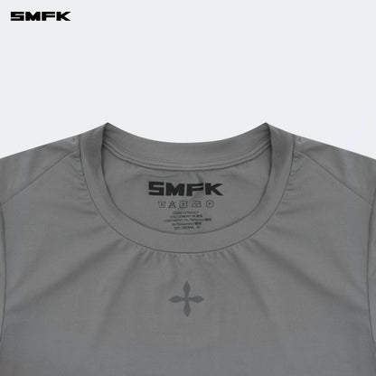 SMFK Compass Hug Skin-Tight Fitting Tee Dark Gray