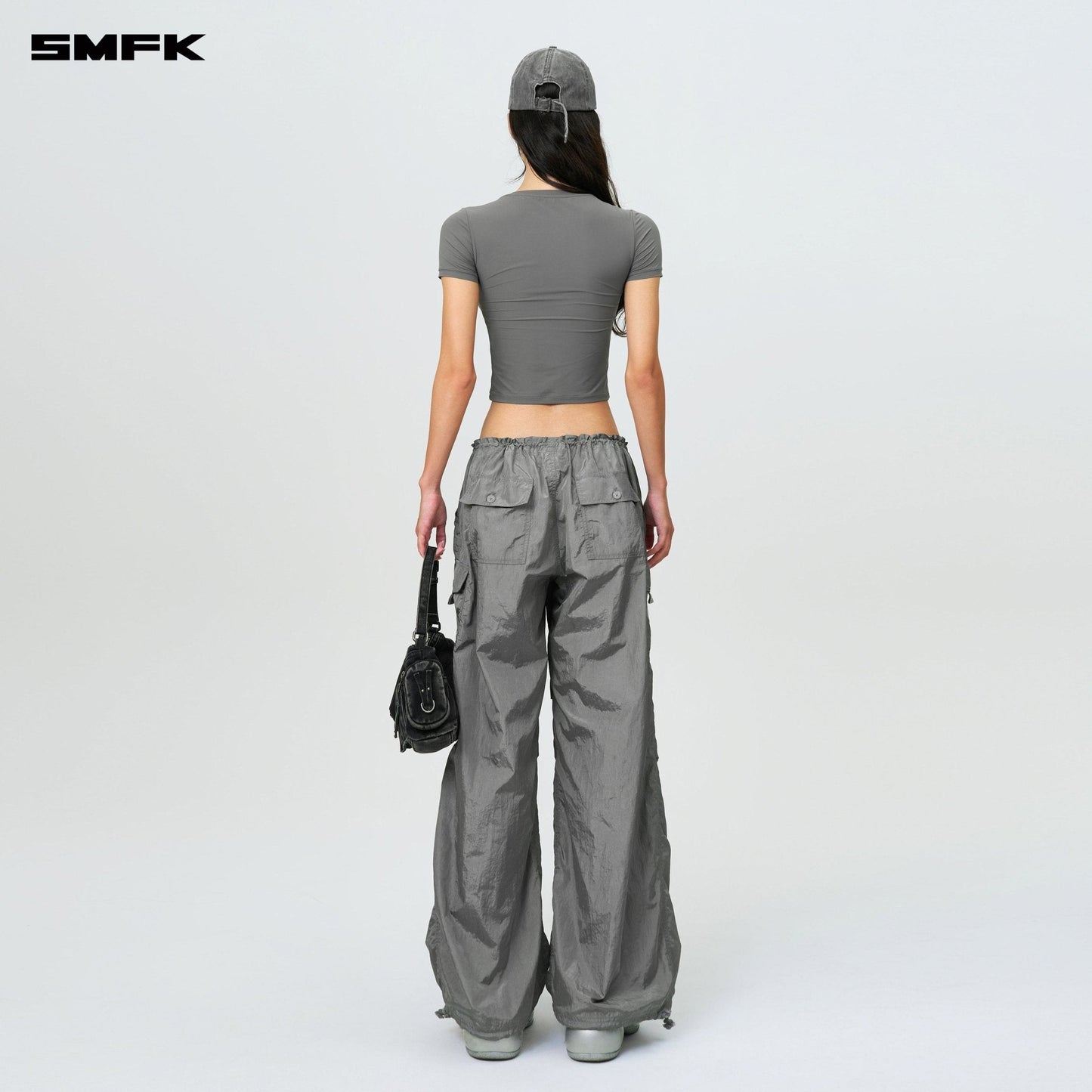 SMFK Compass Hug Skin-Tight Fitting Tee Dark Gray