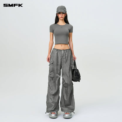 SMFK Compass Hug Skin-Tight Fitting Tee Dark Gray