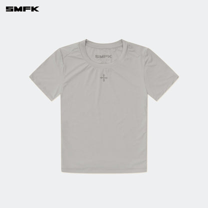 SMFK Compass Hug Skin-Tight Fitting Tee Gray