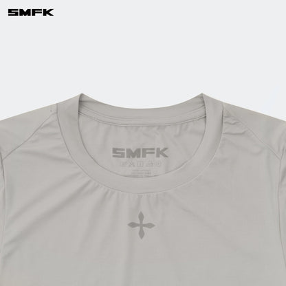 SMFK Compass Hug Skin-Tight Fitting Tee Gray