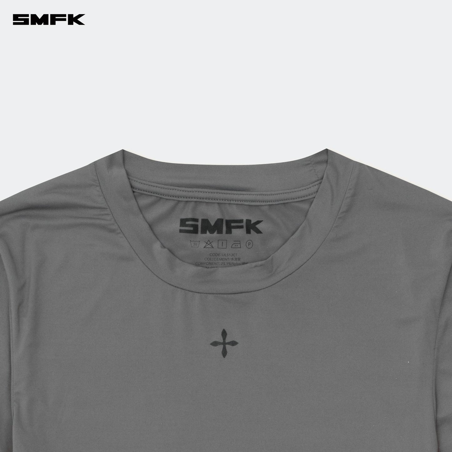 SMFK Compass Hug Skin-Tight Fitting Top Dark Gray