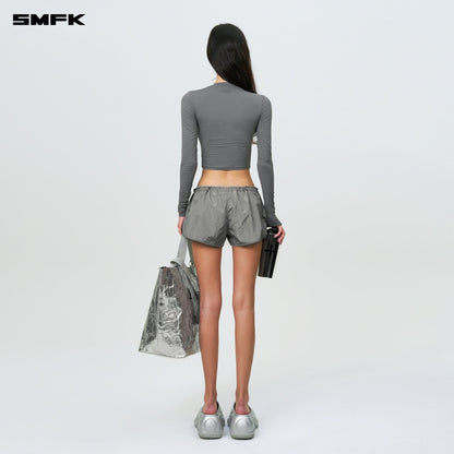 SMFK Compass Hug Skin-Tight Fitting Top Dark Gray