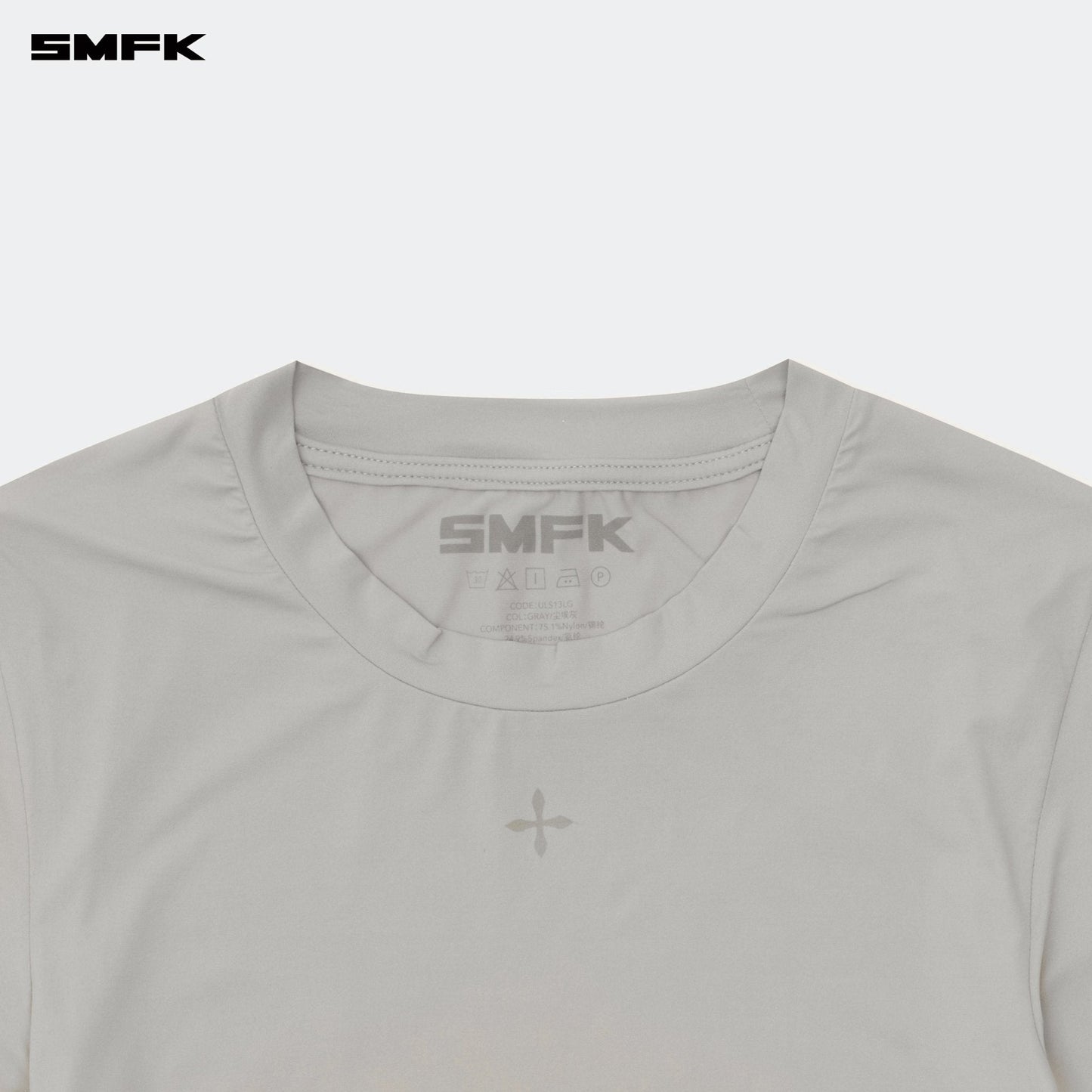 SMFK Compass Hug Skin-Tight Fitting Top Gray