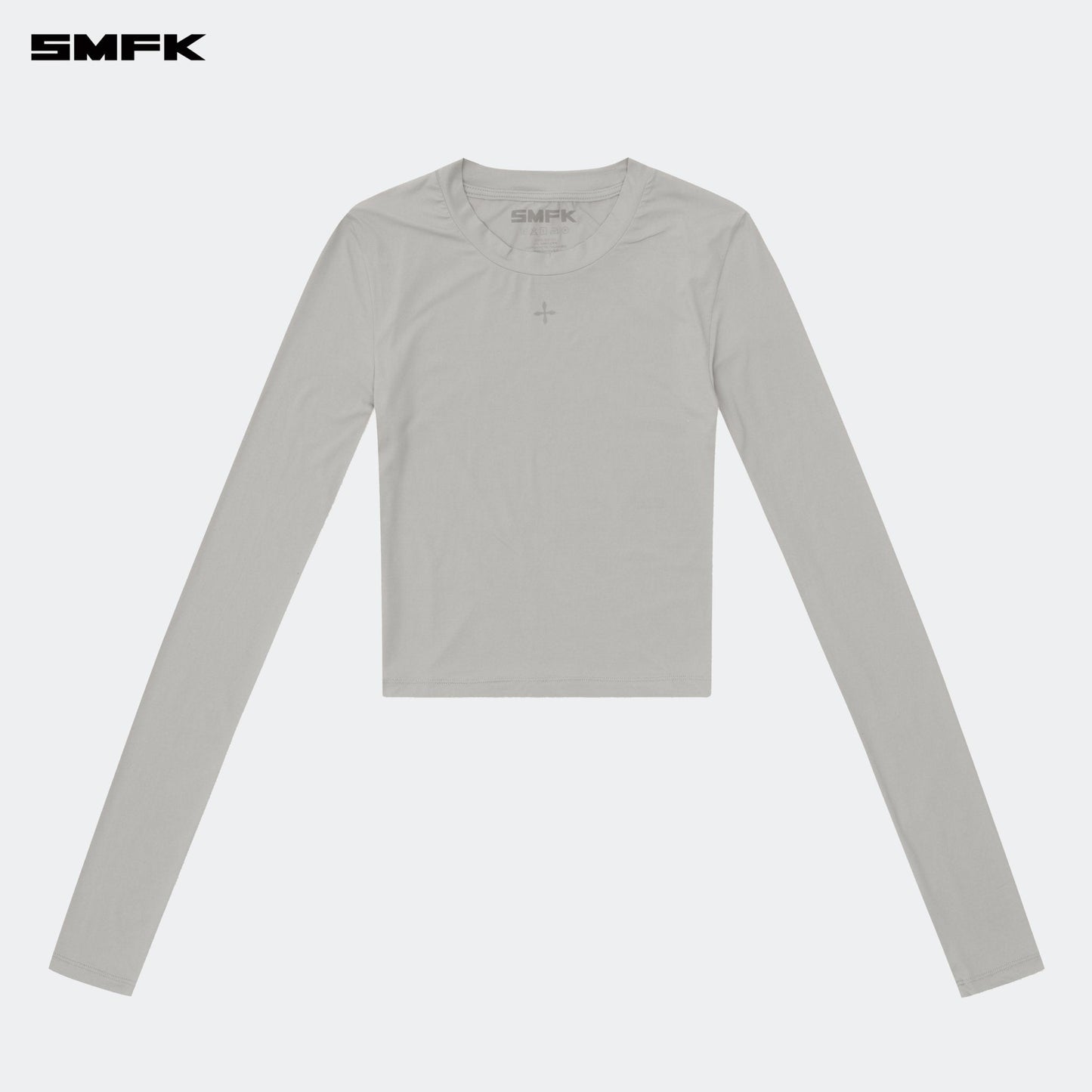 SMFK Compass Hug Skin-Tight Fitting Top Gray