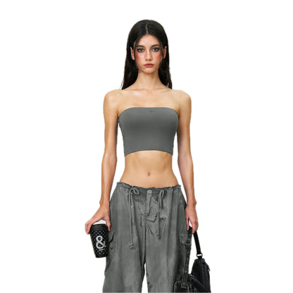 SMFK Compass Hug Skin Tube Top Dark Gray