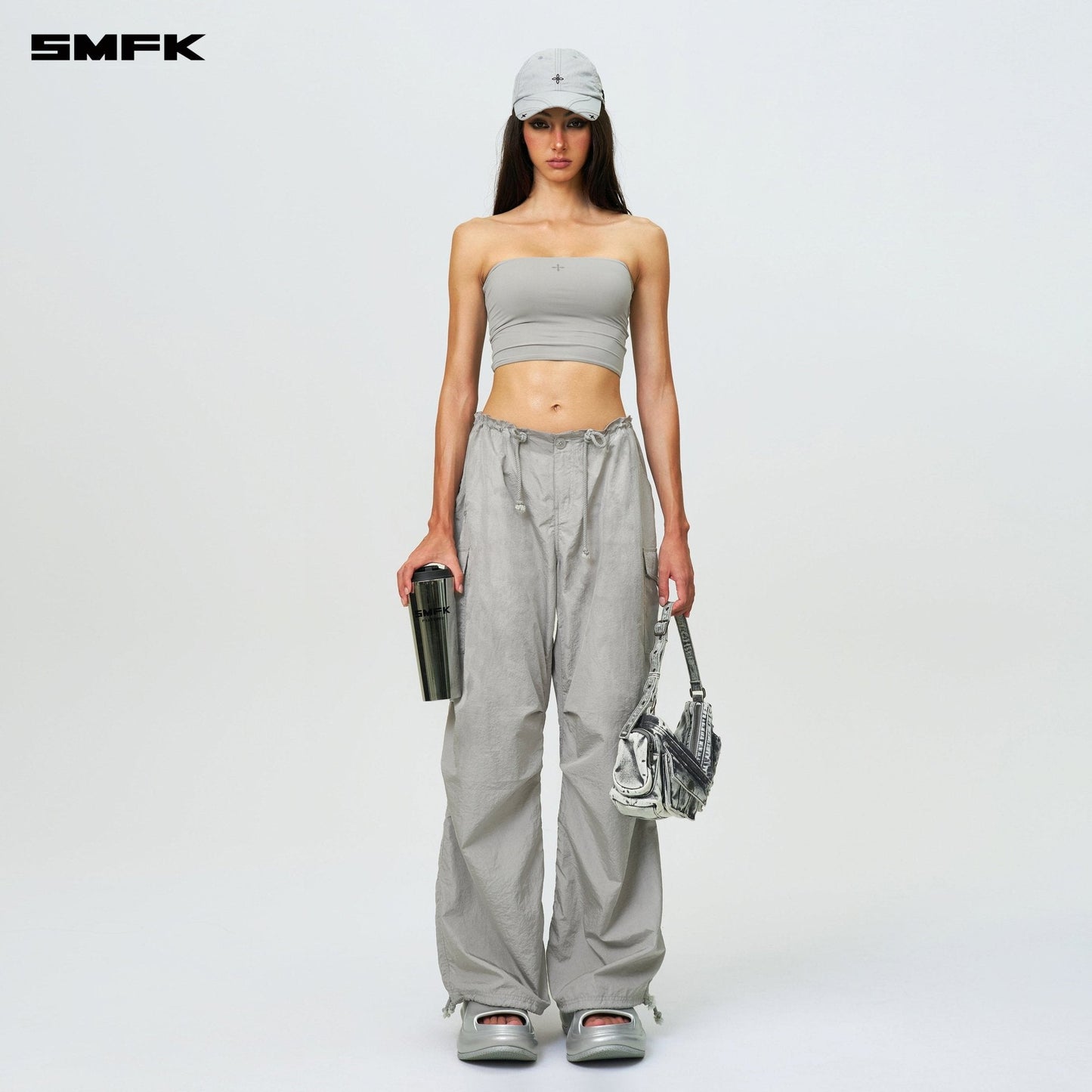 SMFK Compass Hug Skin Tube Top Gray