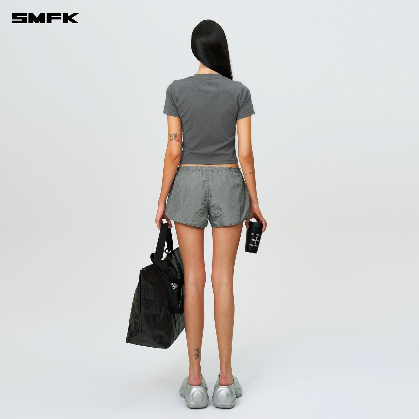 SMFK Compass Hug Slim Fit Tee Dark Gray