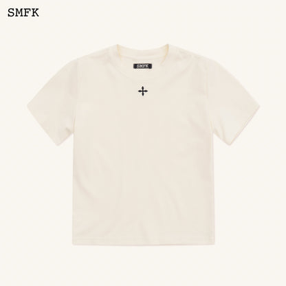 SMFK Compass Hug Slim-Fit Tee In White