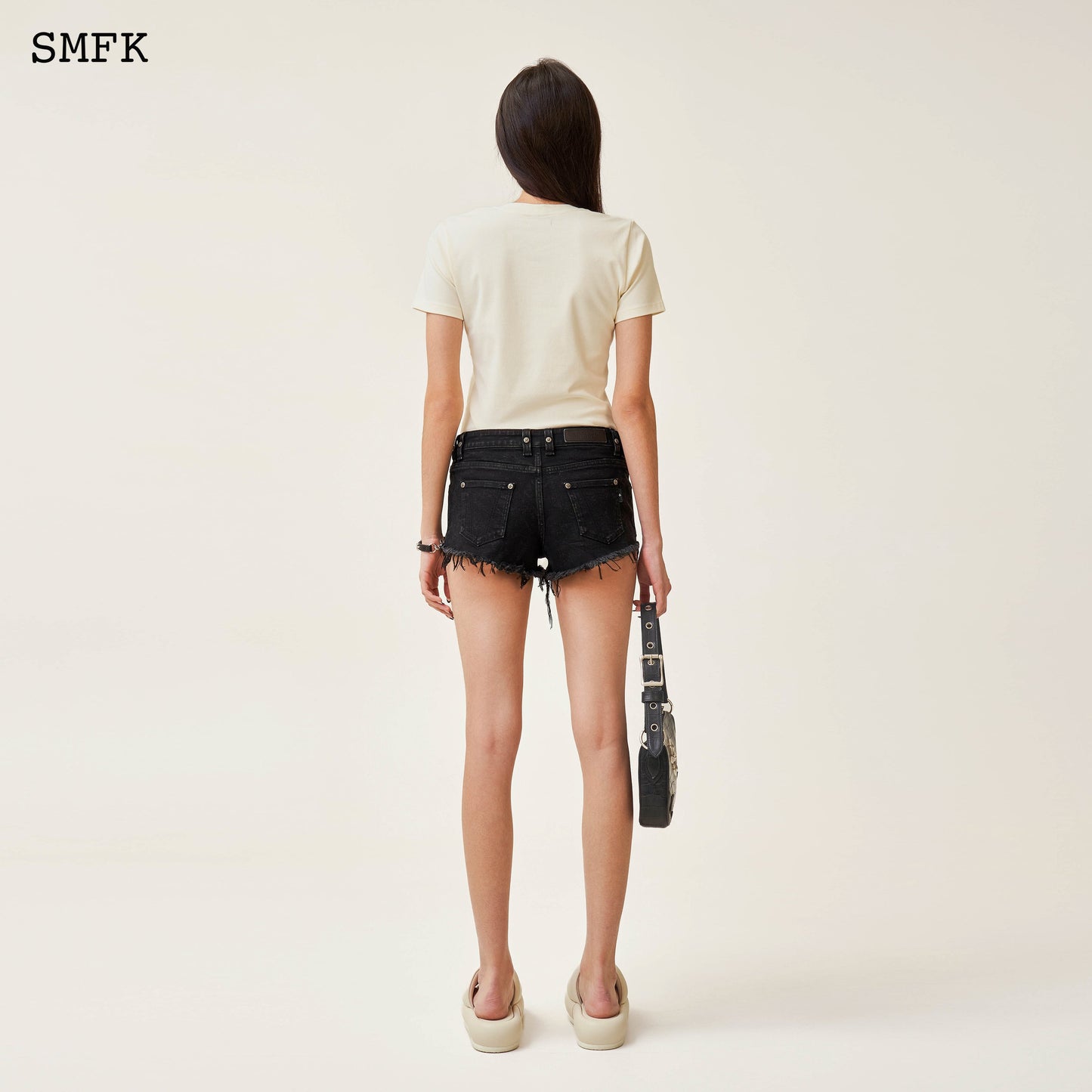 SMFK Compass Hug Slim-Fit Tee In White