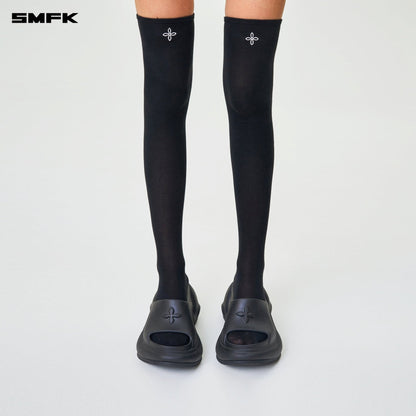 SMFK Compass Hug Sports High-Calf Socks Black (2 Pairs)