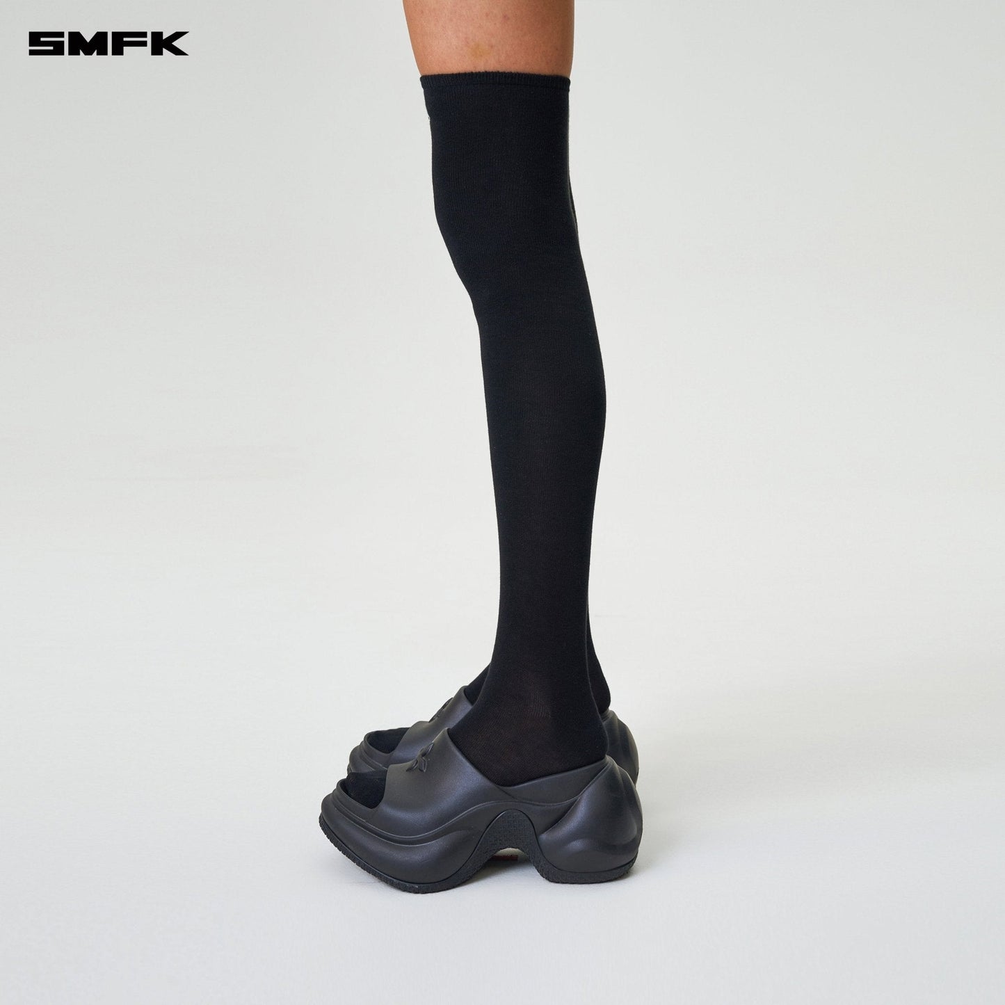 SMFK Compass Hug Sports High-Calf Socks Black (2 Pairs)