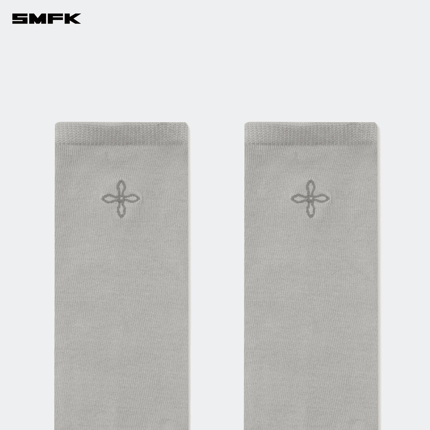 SMFK Compass Hug Sports Mid-Calf Socks Gray (2 Pairs)