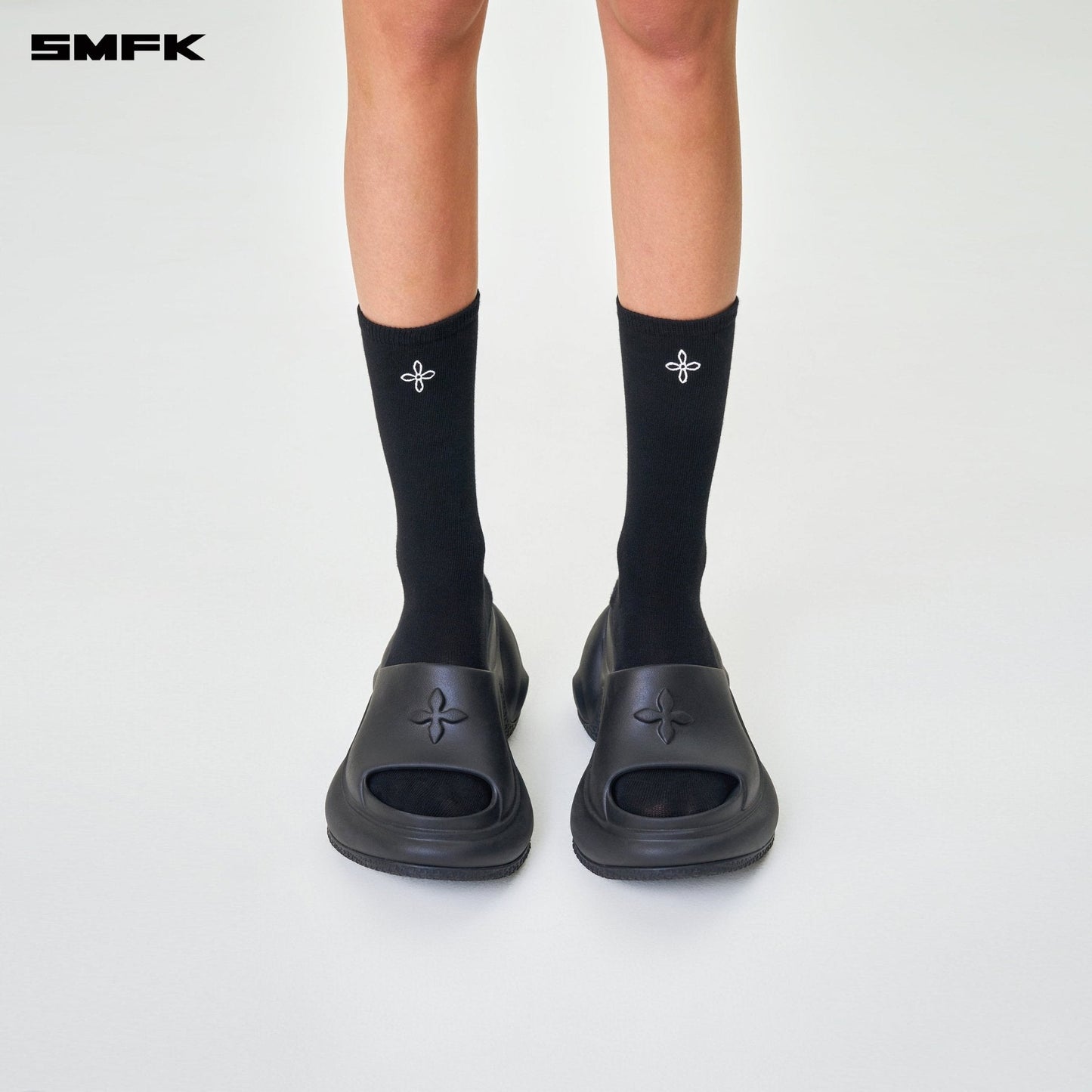 SMFK Compass Hug Sports Short Socks Black (2 Pairs)