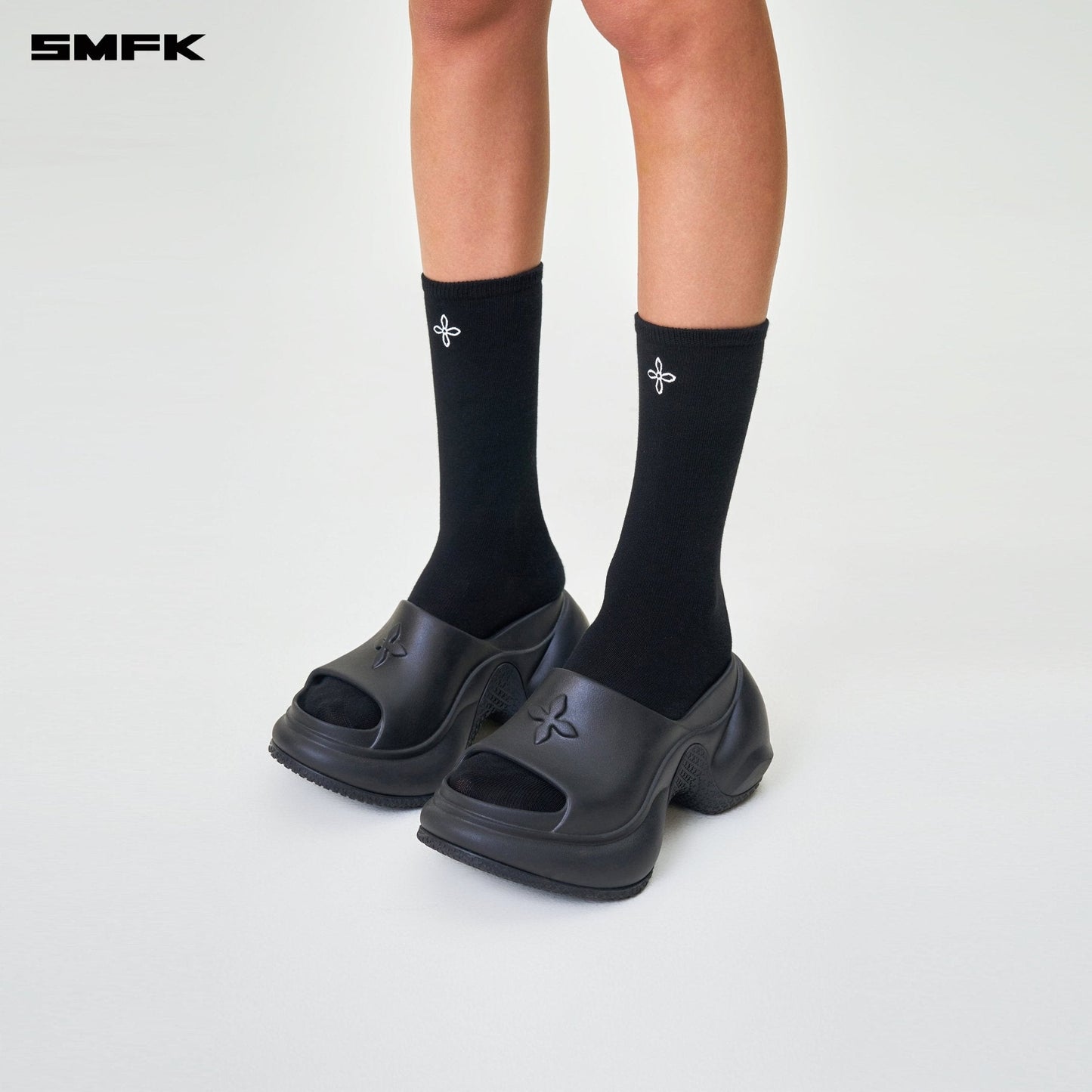 SMFK Compass Hug Sports Short Socks Black (2 Pairs)