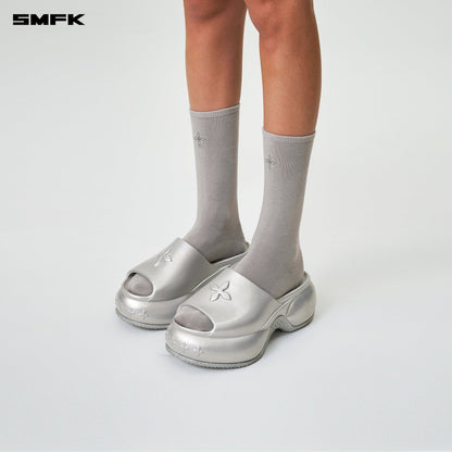 SMFK Compass Hug Sports Short Socks Gray (2 Pairs)