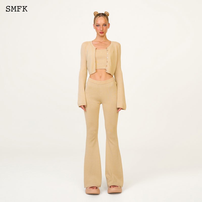 SMFK Compass Hug Sporty Knitted Flared Pants