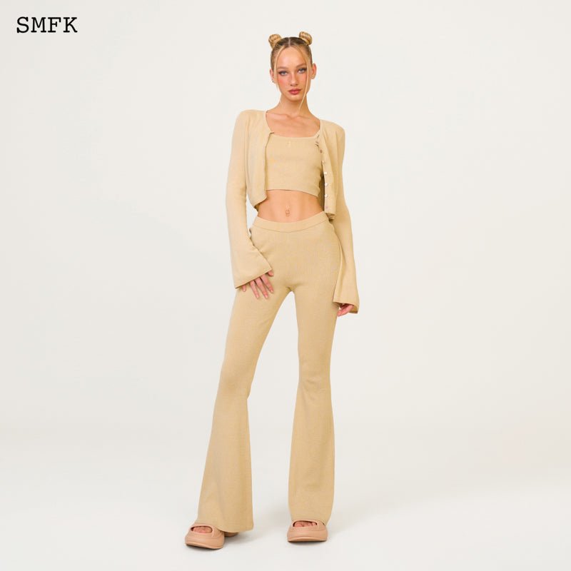 SMFK Compass Hug Sporty Knitted Flared Pants