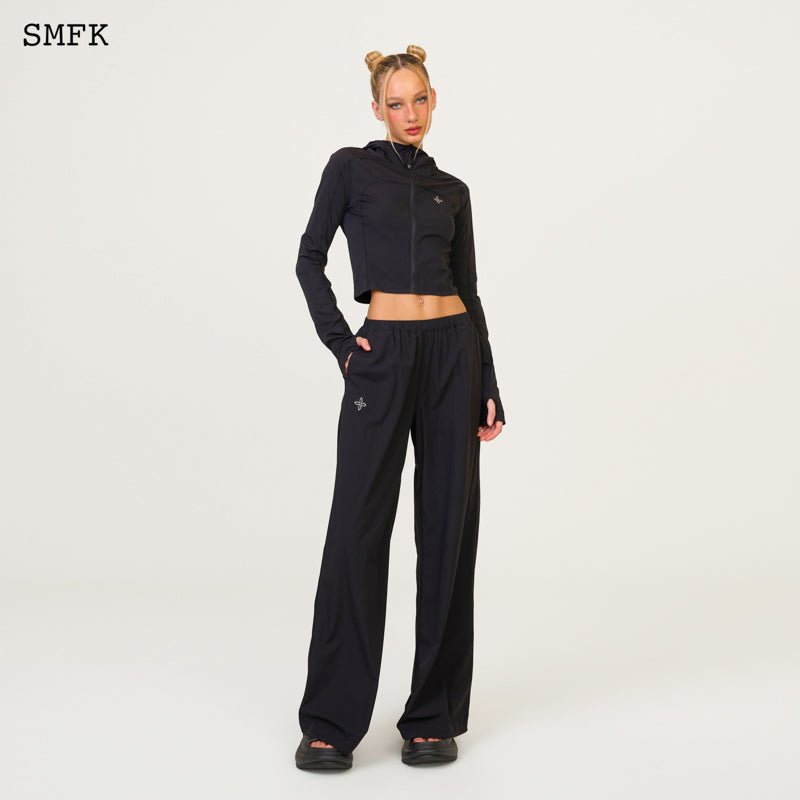 SMFK Compass Hug Sun-Proof Super Light Flared Pants Black