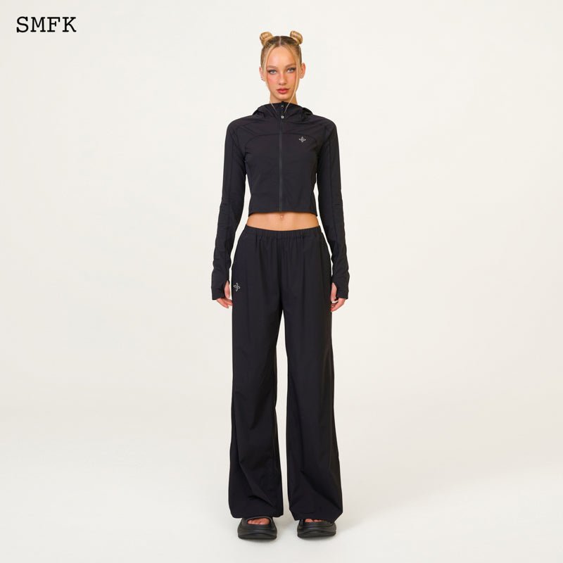 SMFK Compass Hug Sun-Proof Super Light Flared Pants Black