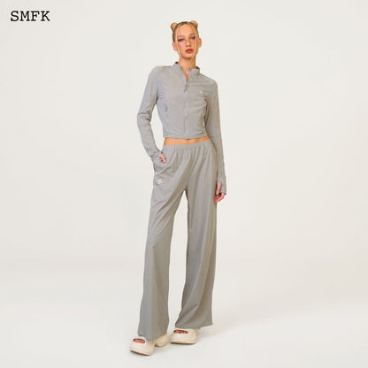 SMFK Compass Hug Sun-Proof Super Light Flared Pants Grey