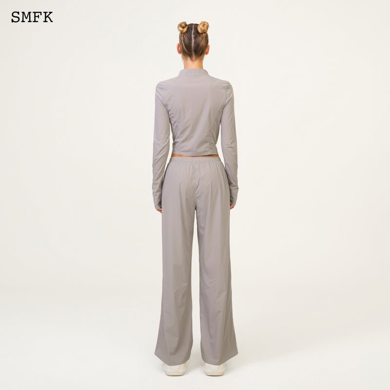 SMFK Compass Hug Sun-Proof Super Light Flared Pants Grey