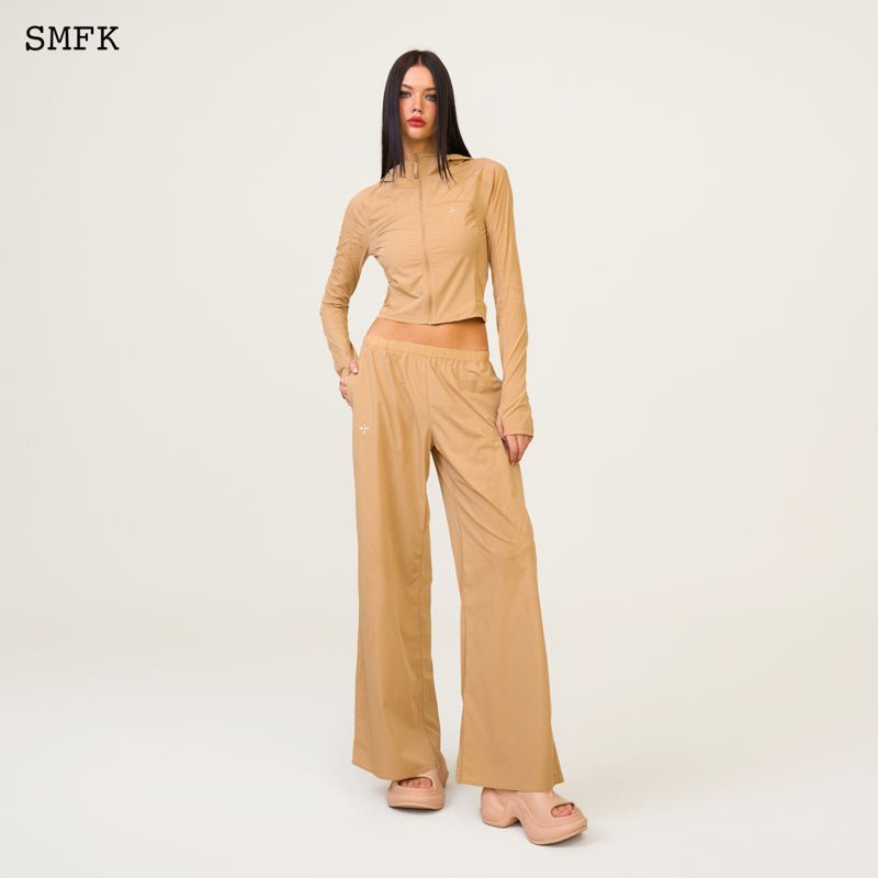 SMFK Compass Hug Sun-Proof Super Light Flared Pants Nude