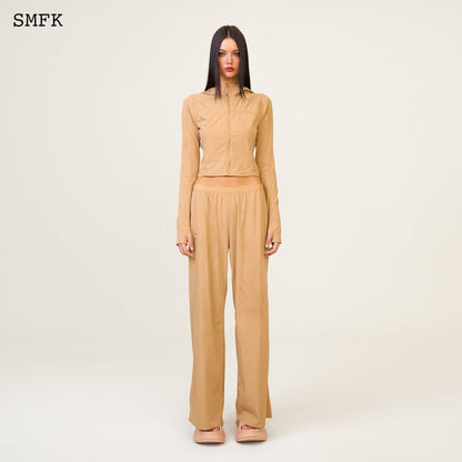 SMFK Compass Hug Sun-Proof Super Light Flared Pants Nude