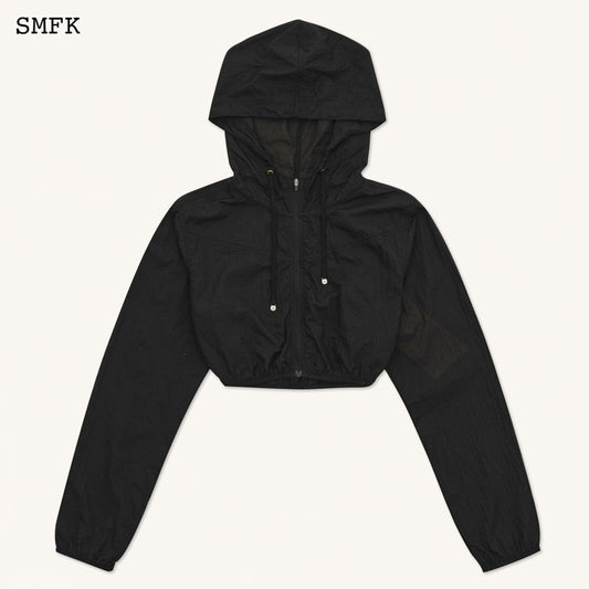 SMFK Compass Hug Sun-Proof Super Light Short Jacket Black