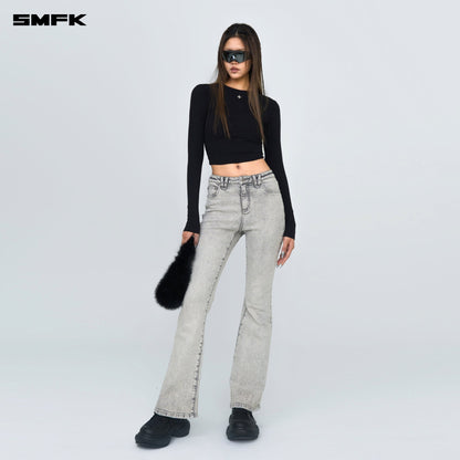 SMFK Compass Hug Tight Sports Top In Black