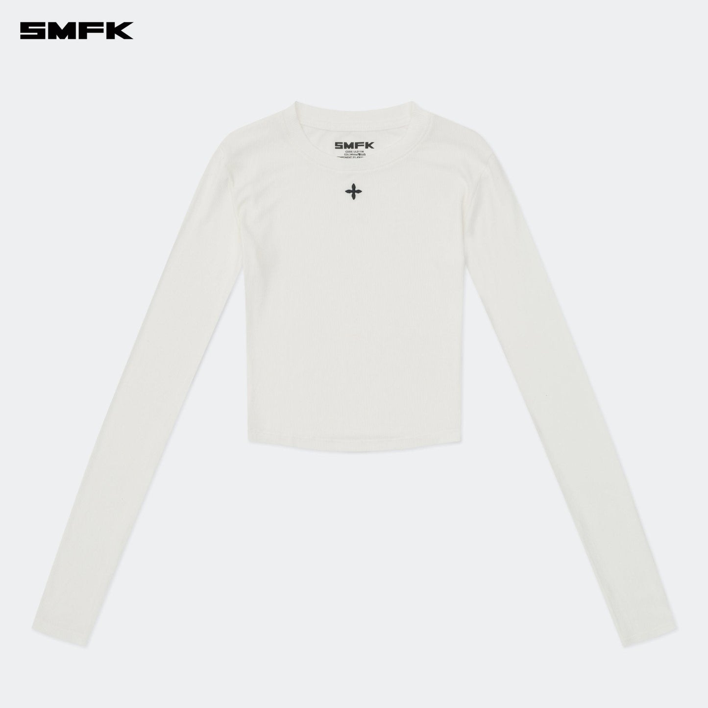 SMFK Compass Hug Tight Sports Top In White