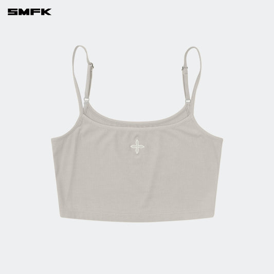 SMFK Compass Hug Ultra-Short Sports Strap Top Gray