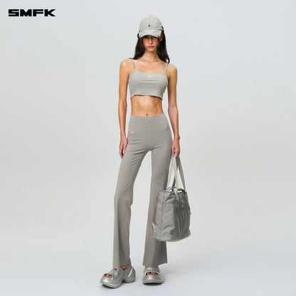 SMFK Compass Hug Ultra-Short Sports Strap Top Gray