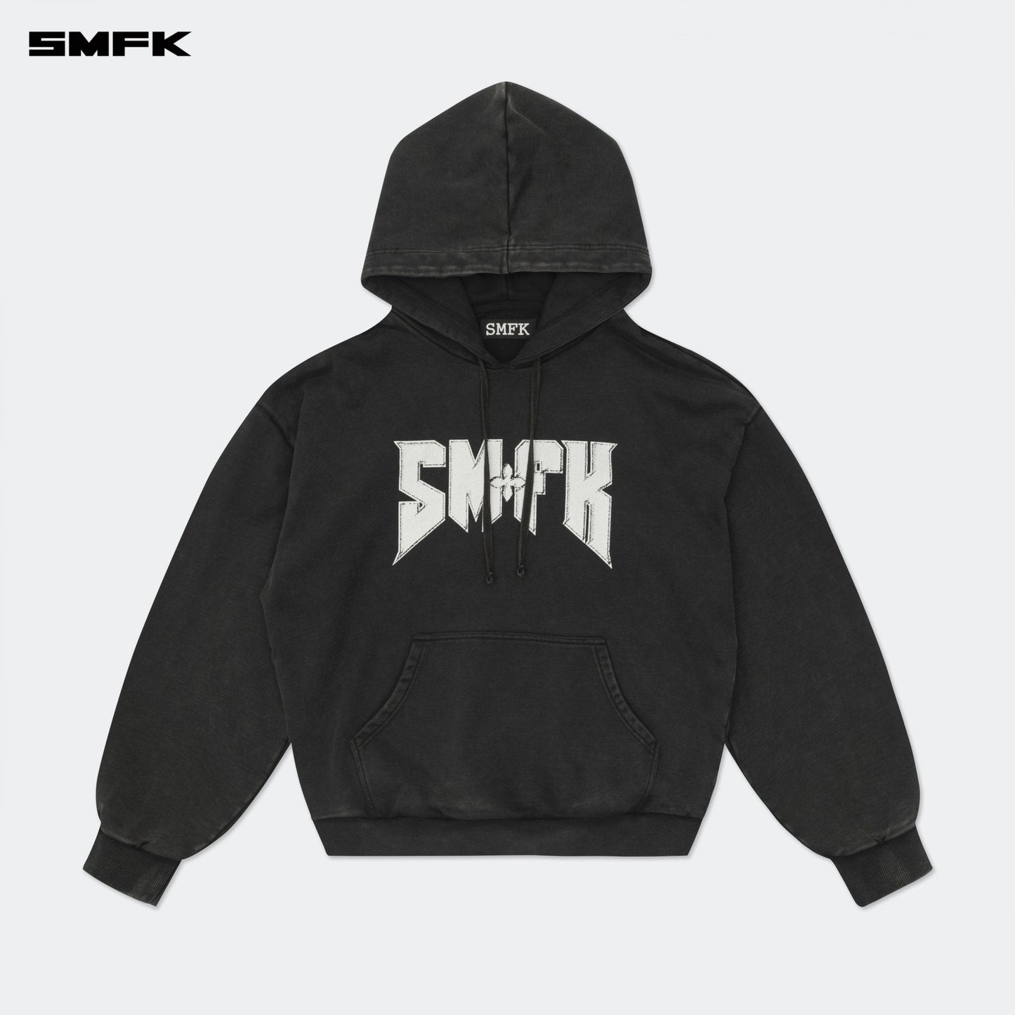 SMFK Compass Metal Rock Loose Hoodie Black