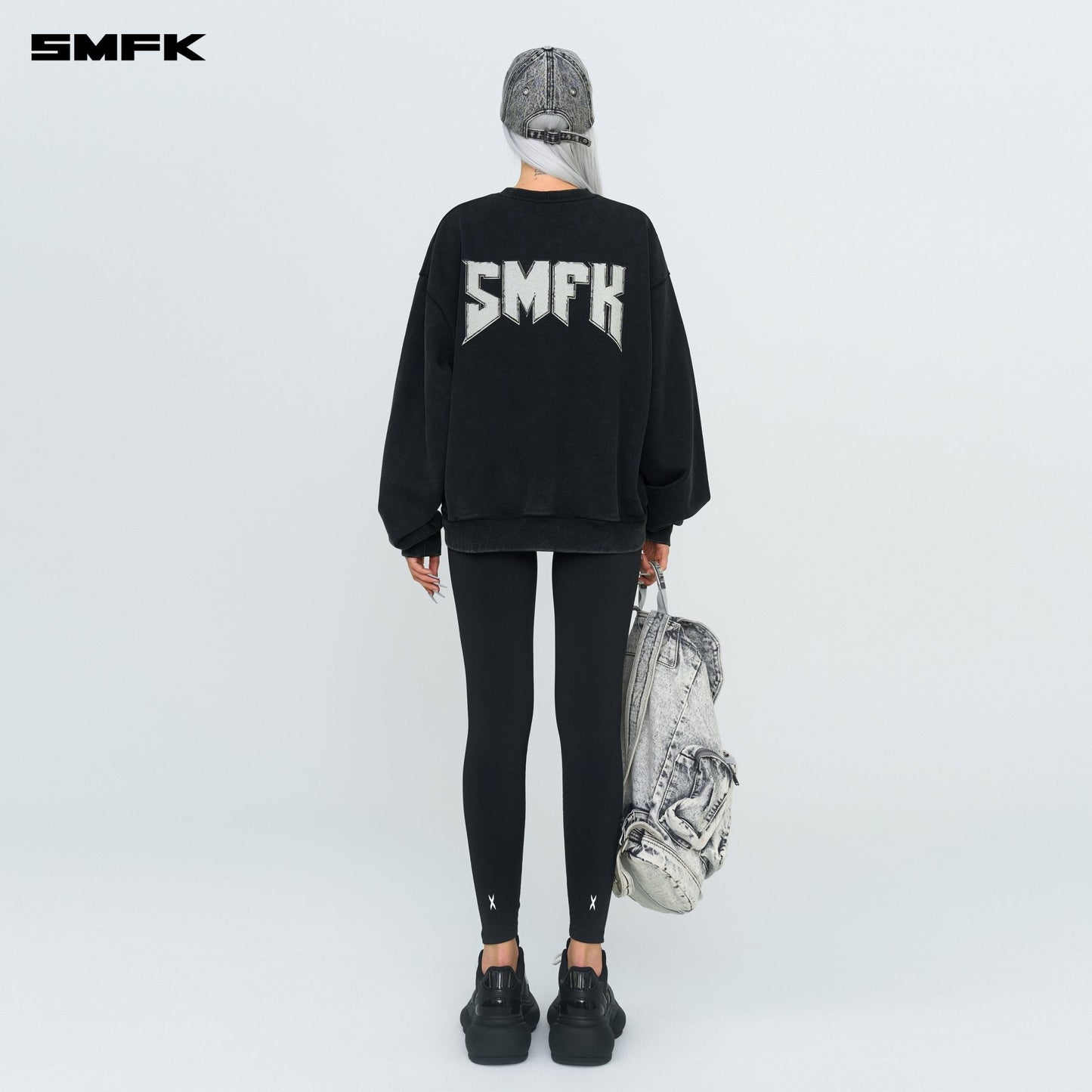 SMFK Compass Metal Rock Retro Loose Sweatshirt