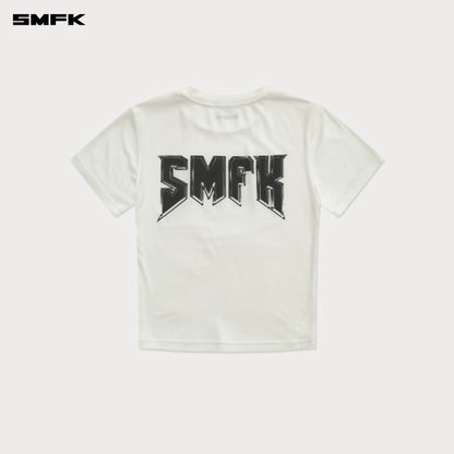 SMFK Compass Metal Rock Slim-Fit Tee White