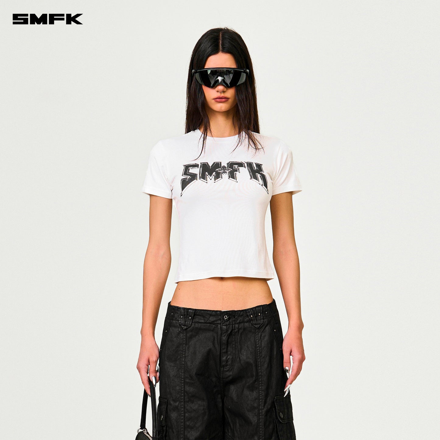 SMFK Compass Metal Rock Slim-Fit Tee White