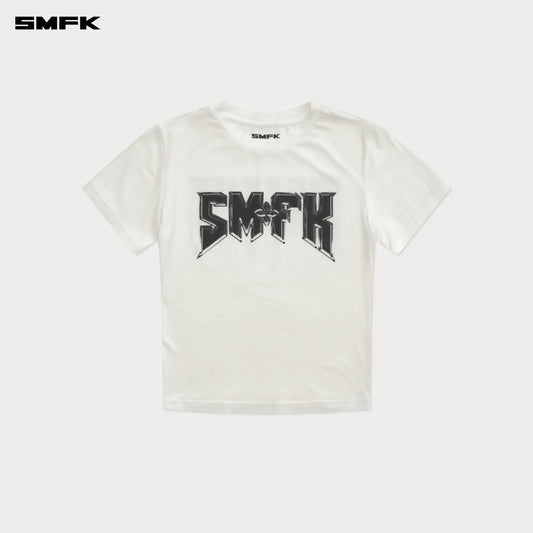 SMFK Compass Metal Rock Slim-Fit Tee White