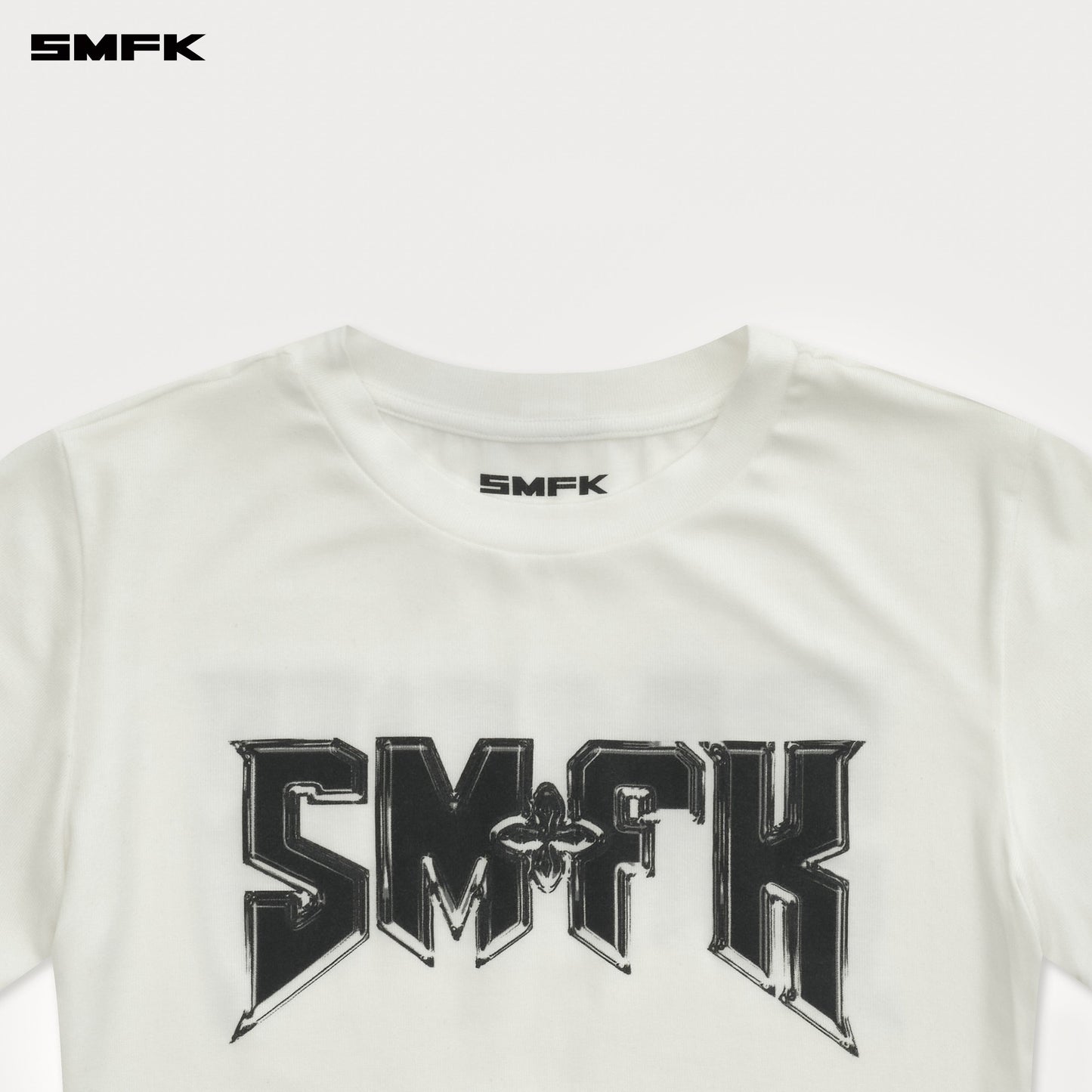 SMFK Compass Metal Rock Slim-Fit Tee White