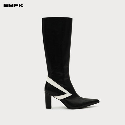 SMFK COMPASS METEOR High-Heeled Boots in Black