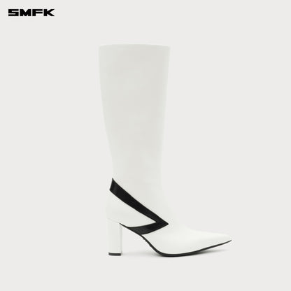 SMFK COMPASS METEOR High-Heeled Boots in White