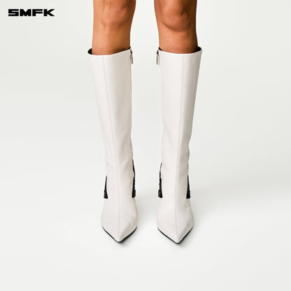 SMFK COMPASS METEOR High-Heeled Boots in White