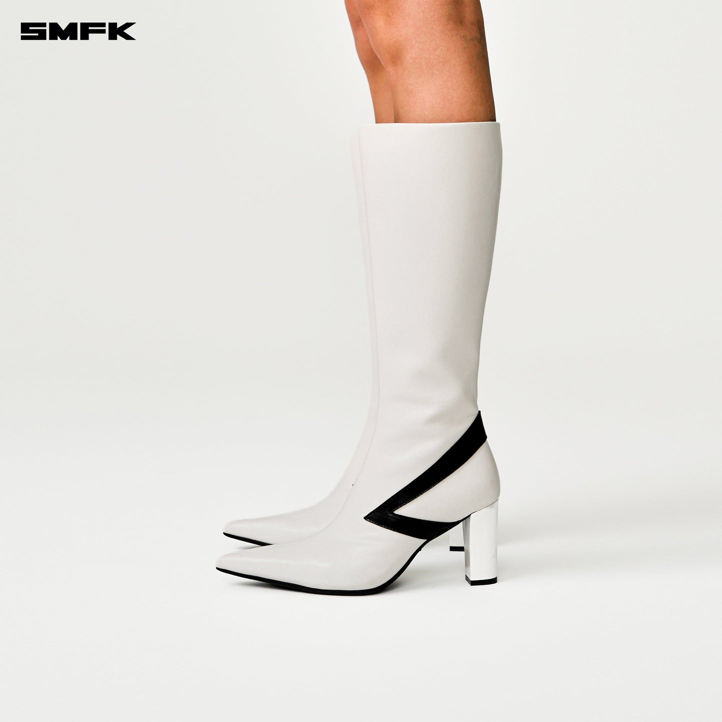 SMFK COMPASS METEOR High-Heeled Boots in White