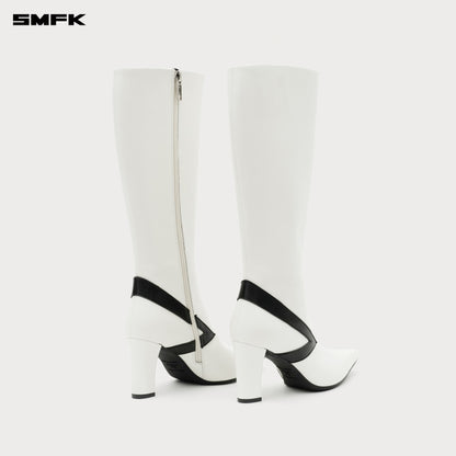 SMFK COMPASS METEOR High-Heeled Boots in White